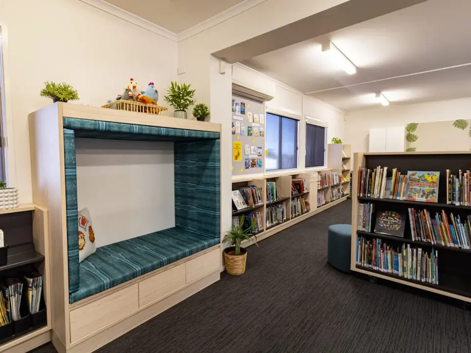 Modern school library and learning environment